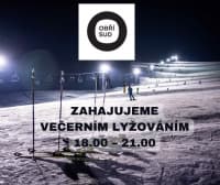 Zahajujeme večerním lyžováním 18.00 – 21.00 